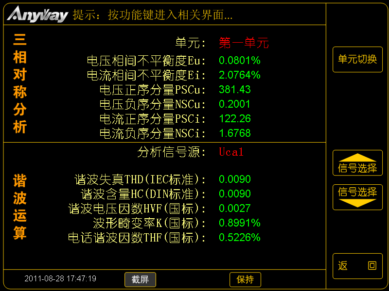 WP4000變頻功率分析儀的電能質(zhì)量分析相關(guān)功能