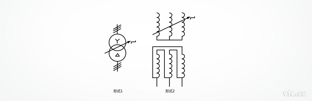 具有有載分接開關(guān)的星形三角形連接的三相變壓器