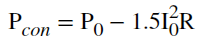 恒定損耗Pcon的確定