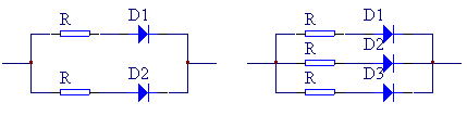 二極管并聯(lián)使用整流電路