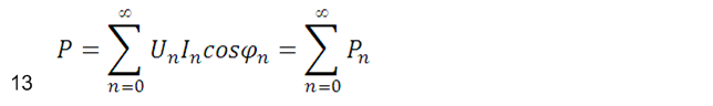 非正弦電路有功功率計算公式