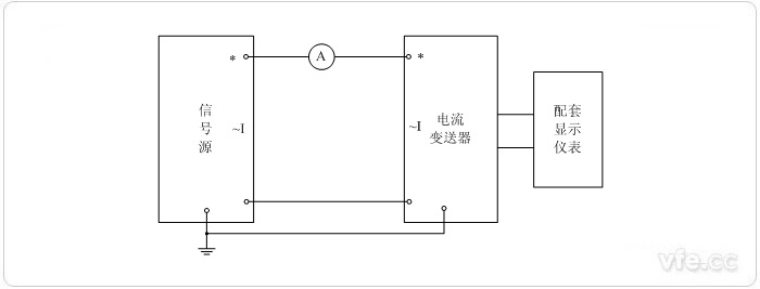 數(shù)字輸出電流變送器校準(zhǔn)接線圖